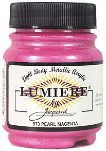 Lumiere 574 pearlescent magenta paint